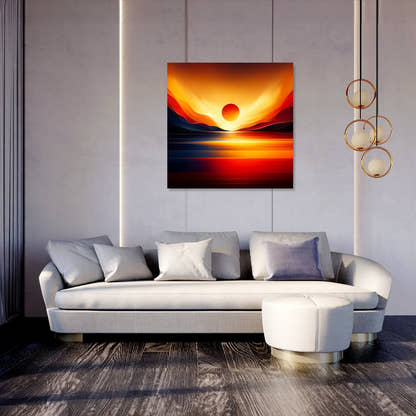 Sunset Simplicity Canvas - Secondary Image