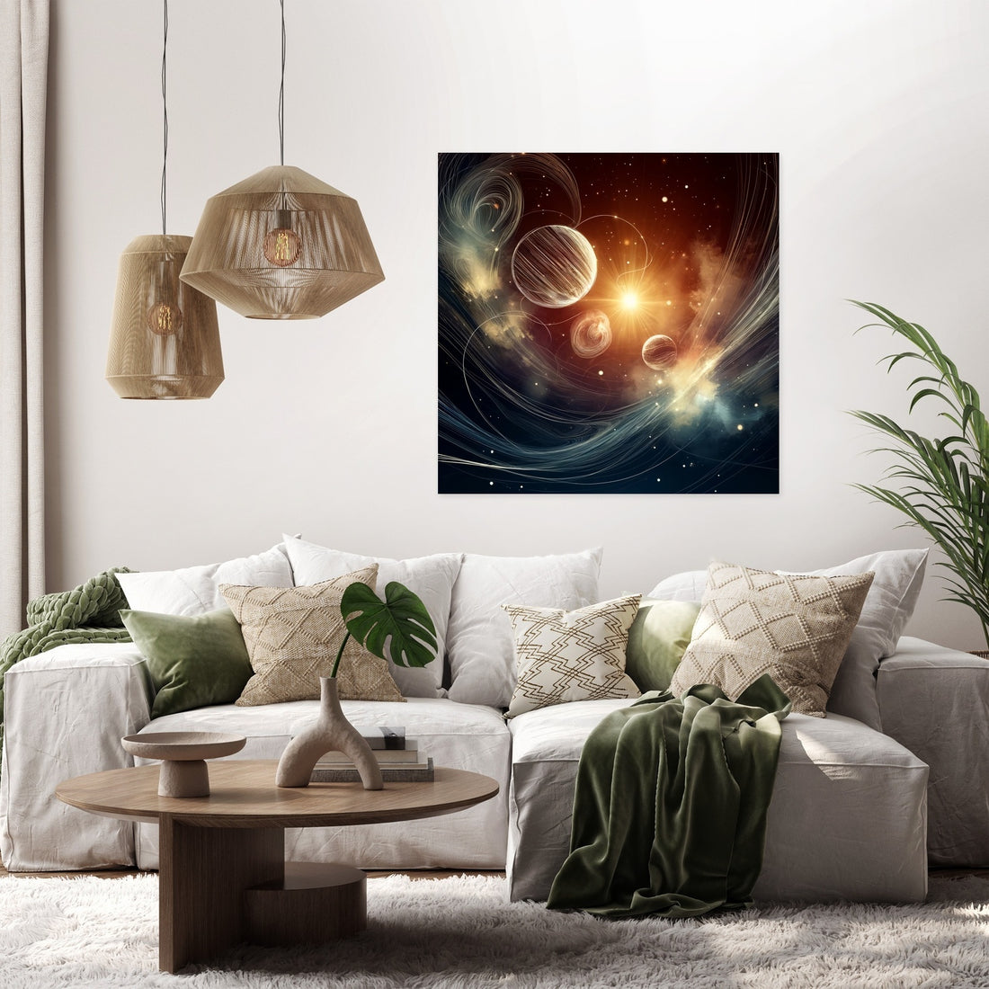 Nebula Lines Canvas - Secondary Image 2