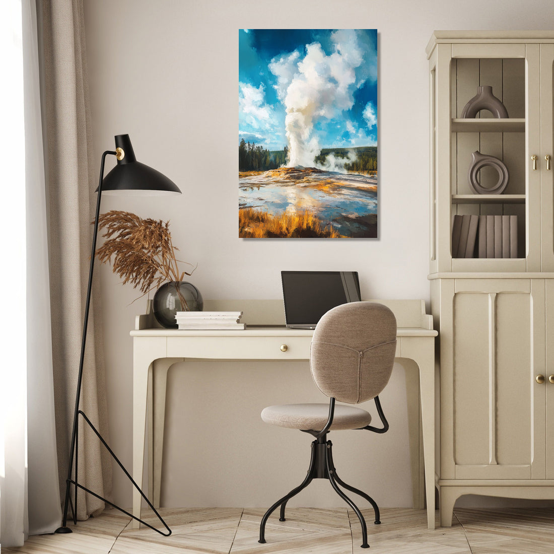 Yellowstone Geyser Canvas - Secondary Image 4