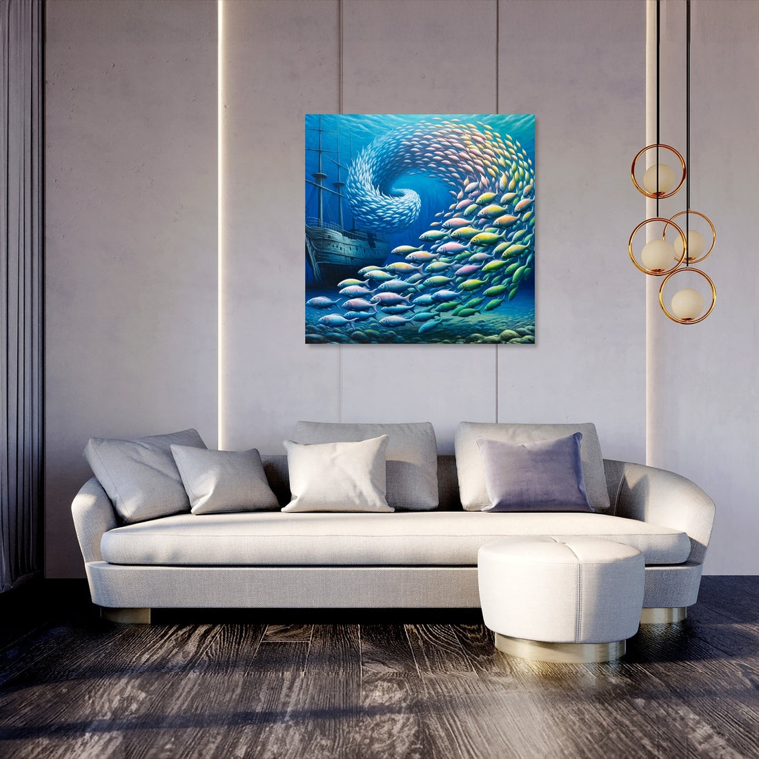 Aquatic Symphony Canvas - Secondary Image