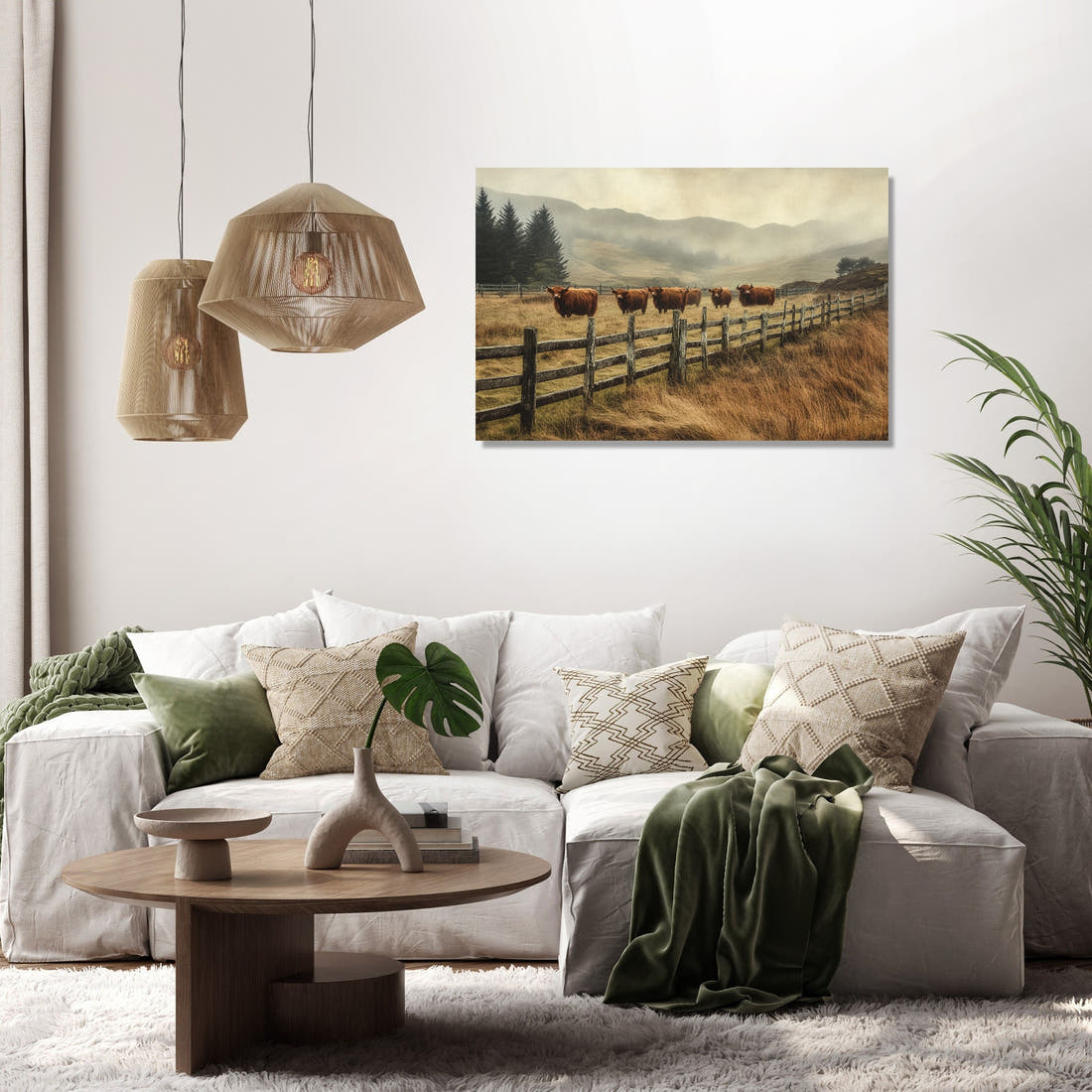 Highland Cows Canvas - Secondary Image 2