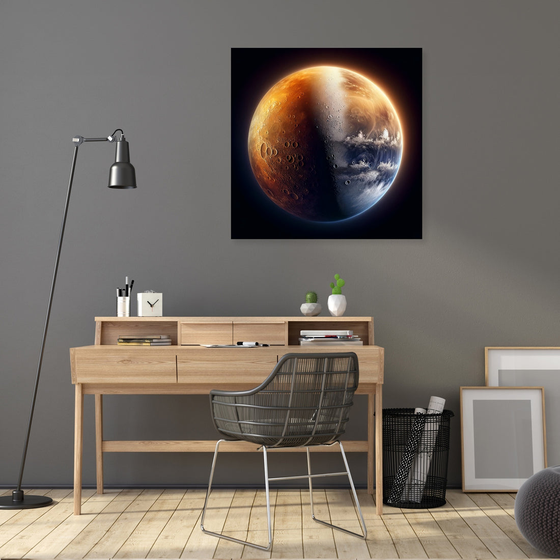 Mercury's Twilight Divide Canvas - Secondary Image 5