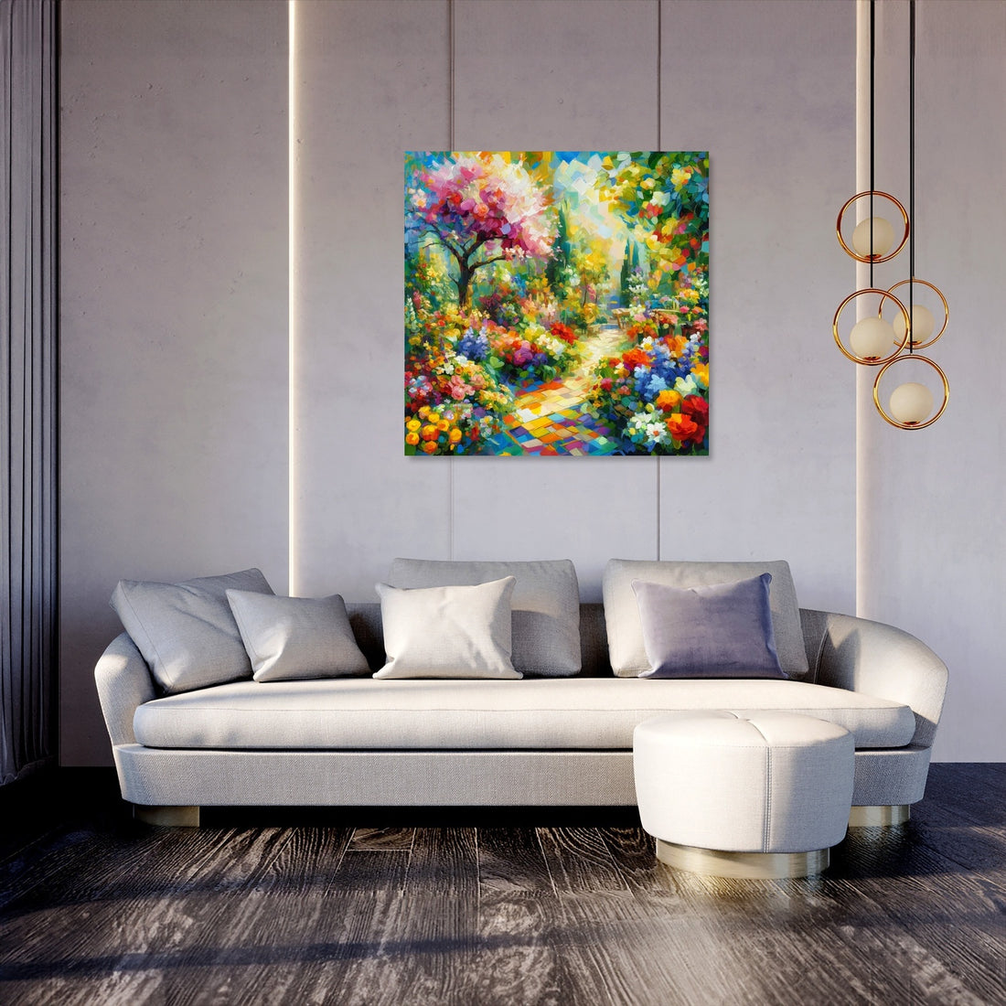 Cubist Spring Garden Canvas - Secondary Image