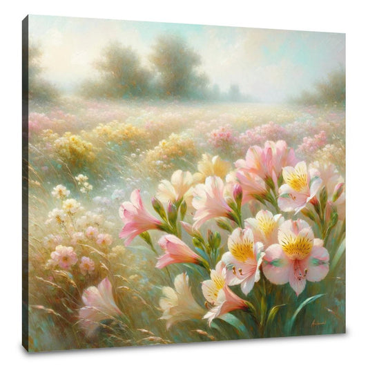 Gentle Alstroemeria Whispers Canvas - Main Image