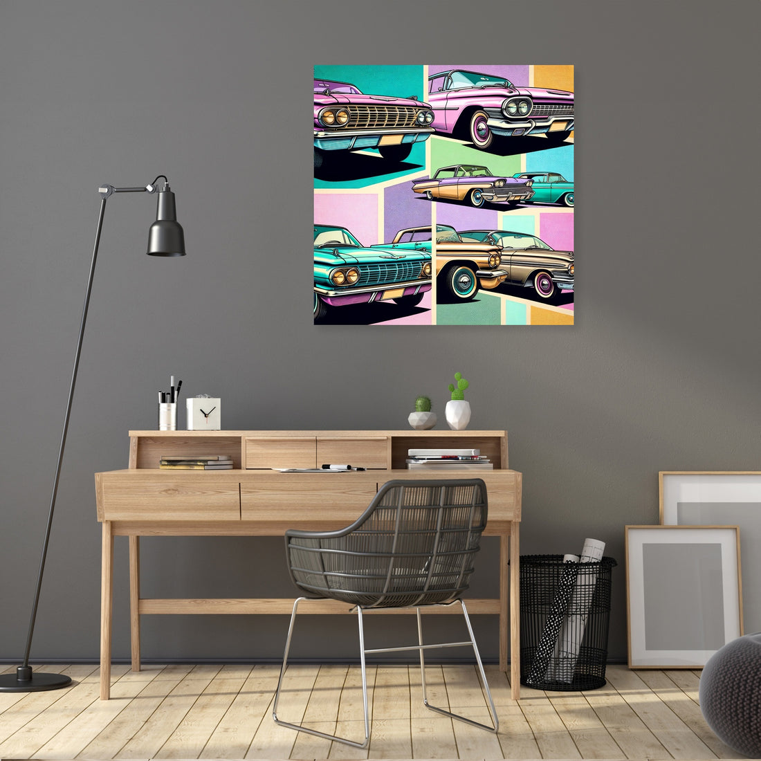 Pastel Pop Motors Canvas - Secondary Image 5