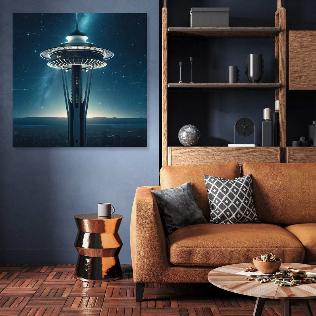 Space Needle Sky Canvas - Secondary Image 3