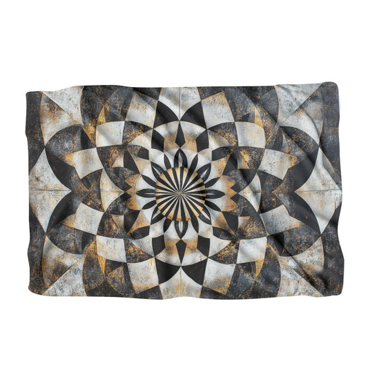 Golden Symmetry Meditation Blanket - Main Image