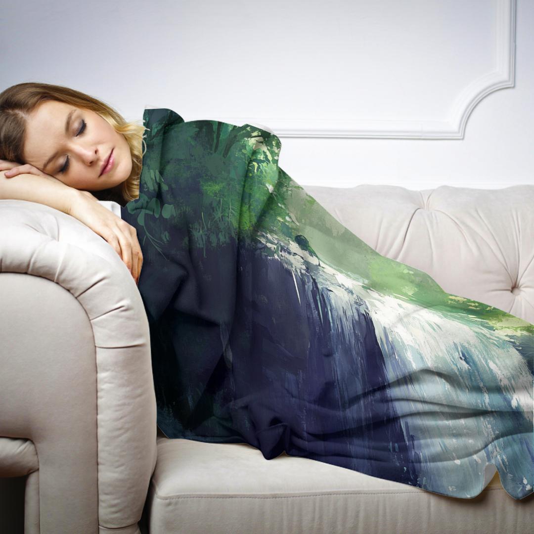 Waterfall Whispers Blanket - Secondary Image