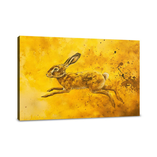 Hopping Hare Canvas - Main Image