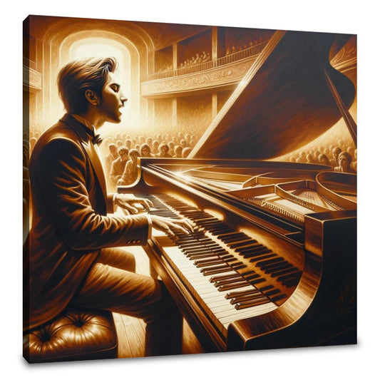 Pianist's Passion Canvas - Main Image