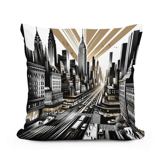 City Pulse: Urban Rhythms Cotton Cushion - Main Image