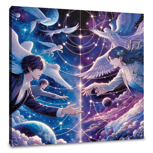 Stellar Love Embrace Canvas - Main Image