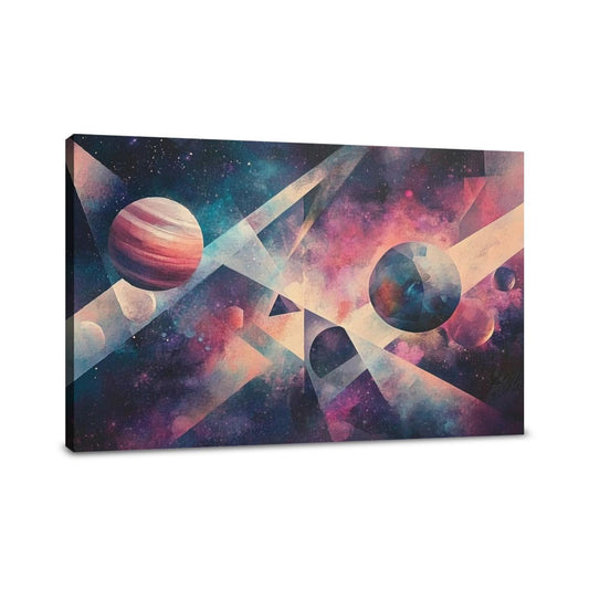 Geometric Cosmos Harmony Canvas - Main Image