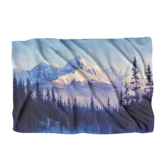 Enigmatic Alpine Serenity Blanket - Main Image