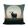 Minimalist Dusk Cow Cotton Cushion - Main Image