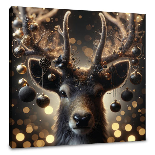 Enchanted Christmas Reindeer Canvas - Main Image