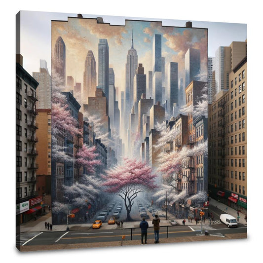 Skyline Blossoms Canvas - Main Image