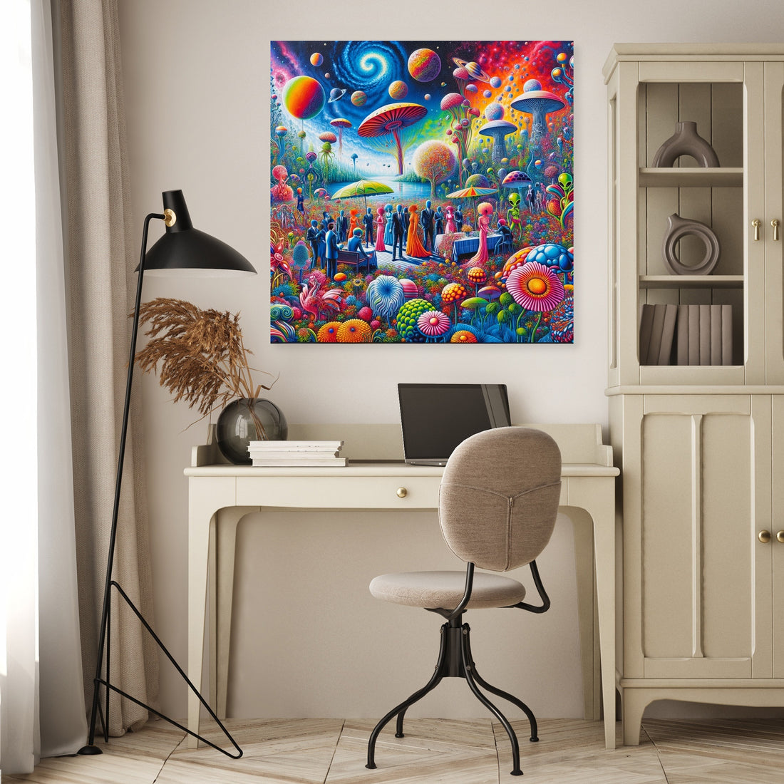 Galactic Garden Gala Canvas - Secondary Image 4