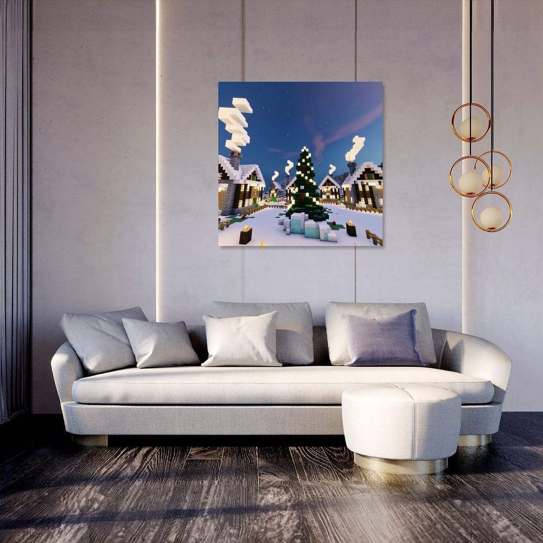 Frosted Hamlet Canvas - Secondary Image