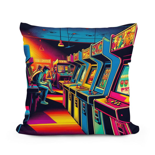 Arcade Retro Pop Cotton Cushion - Main Image