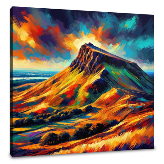 Edinburgh's Vibrant Arthur’s Seat Canvas - Main Image