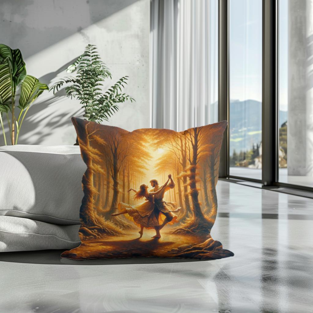 Enchanted Forest Waltz Cotton Cushion - Secondary Image 3