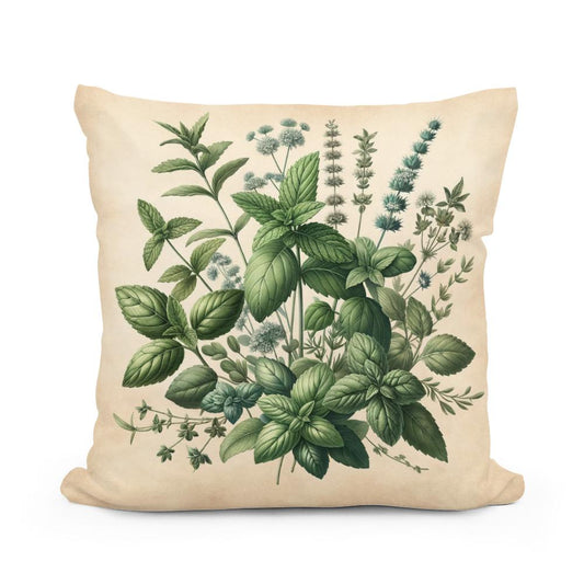 Herbal Harmony Cotton Cushion - Main Image