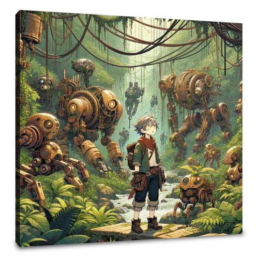 Robotic Wilderness Adventure Canvas - Main Image