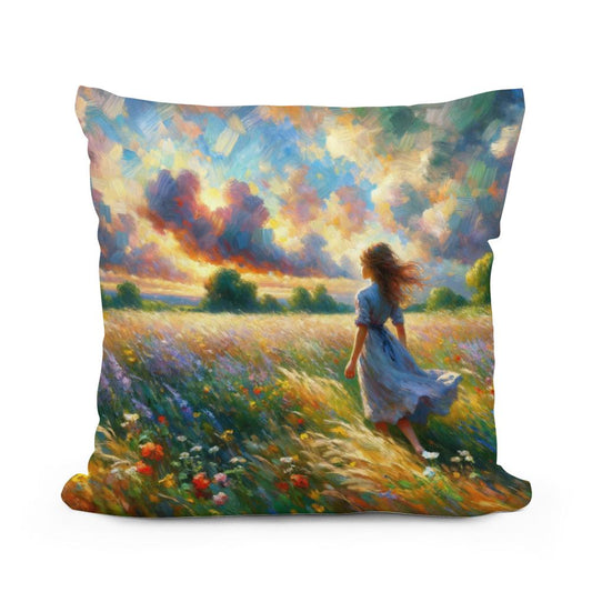 Youthful Reverie Cotton Pillow - Main Image