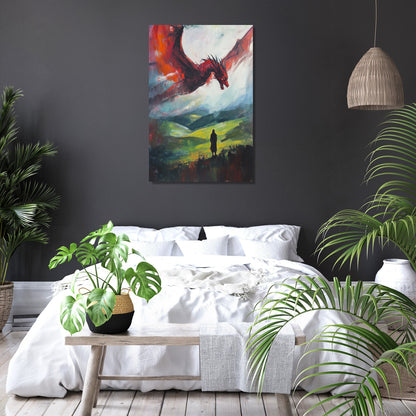 Welsh Dragon Majesty Canvas - Secondary Image 6