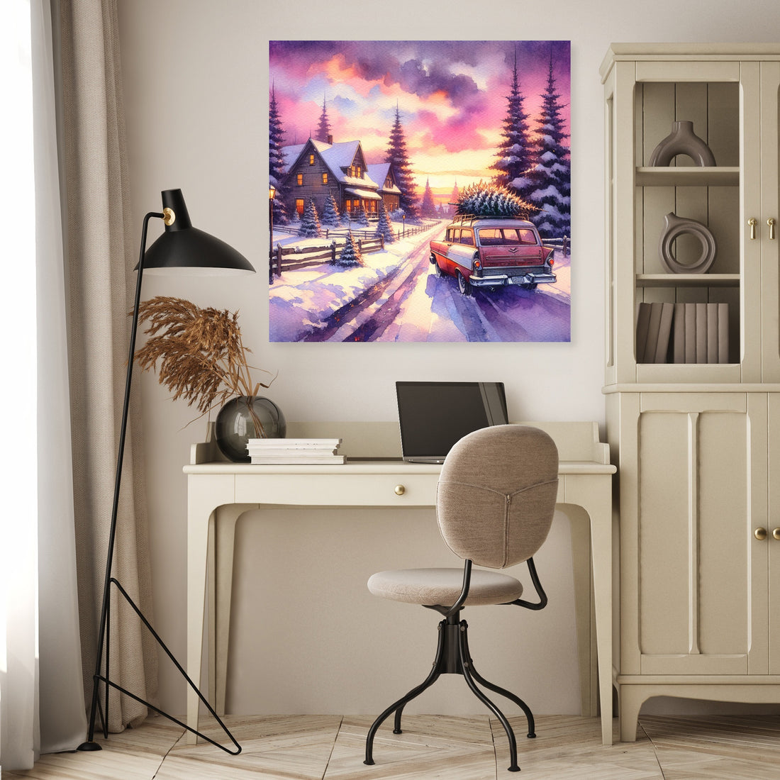 Wistful Winter Sunset Canvas - Secondary Image 4