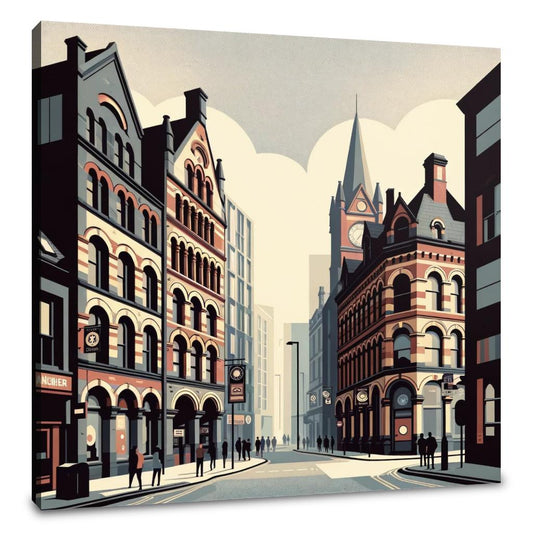 Manchester Northern Quarter Essence Canvas - Main Image