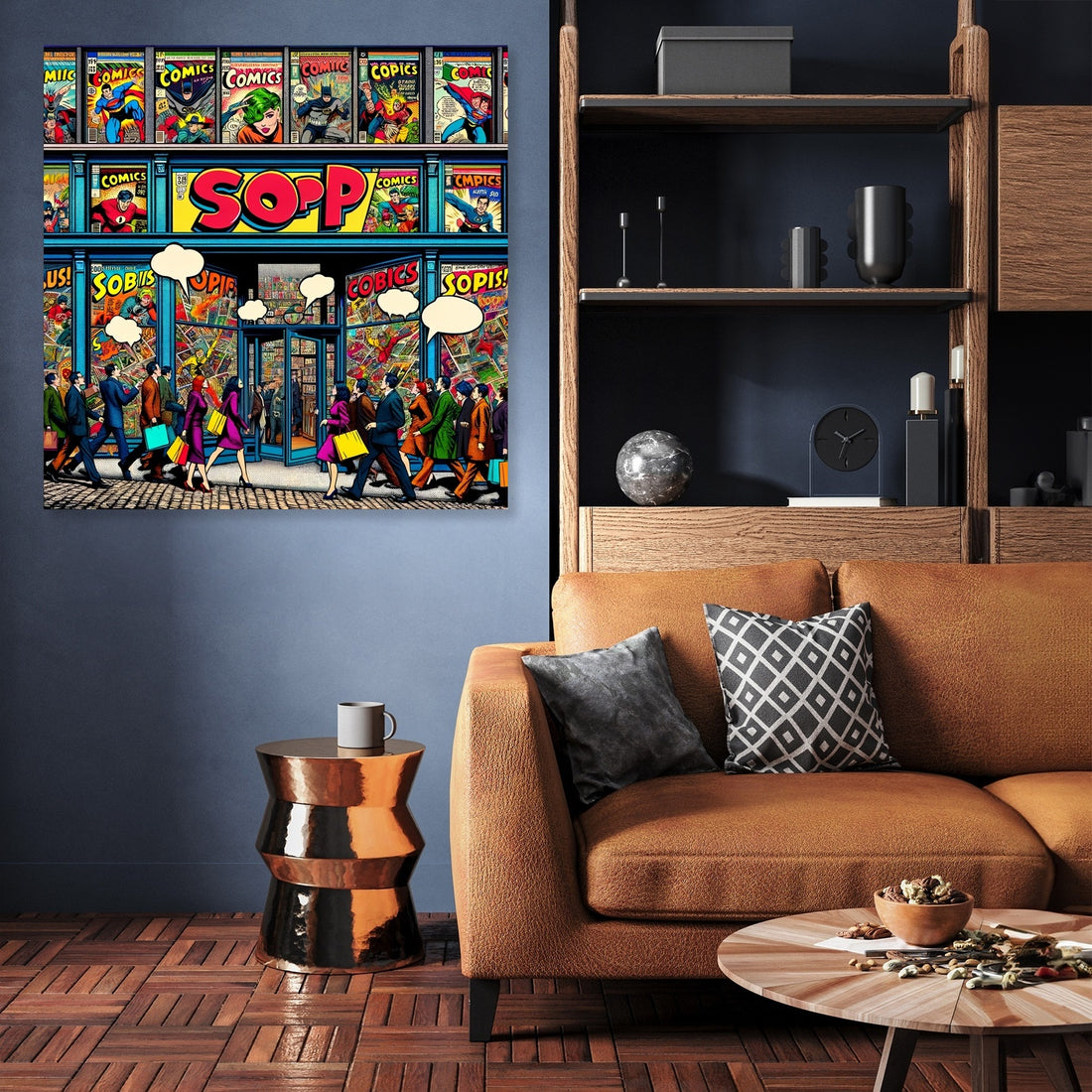 Pop Art Comics Hub Canvas - Secondary Image 3