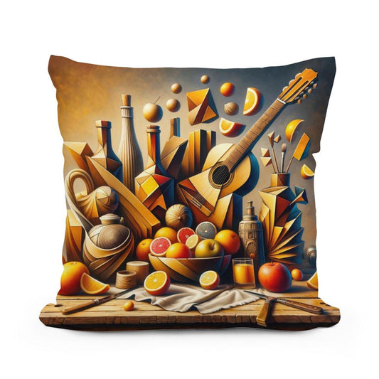 Abstract Still Life Cotton Cushion - Main Image