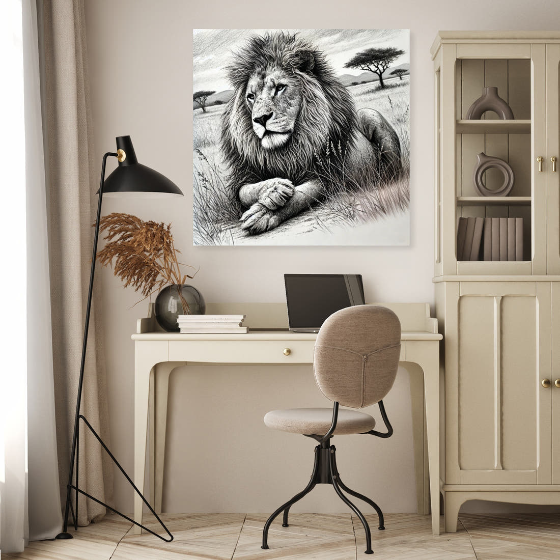 Serene Savannah Majesty Canvas - Secondary Image 4