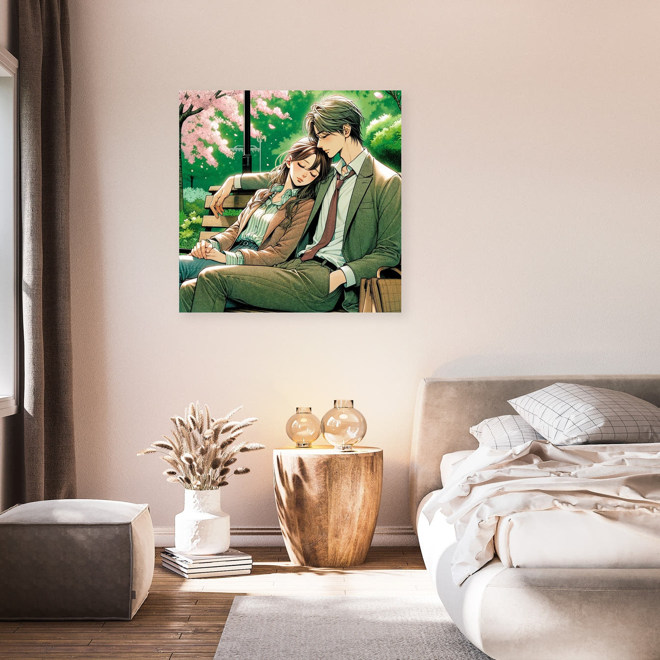Cherry Blossom Embrace Canvas - Secondary Image 7