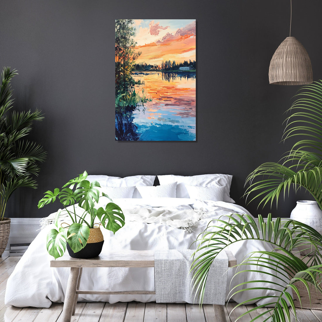 Ume River Sunset Canvas - Secondary Image 6
