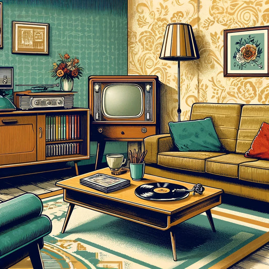 1950s Living Room Canvas