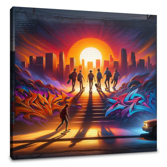Sunset Skate Session Canvas - Main Image