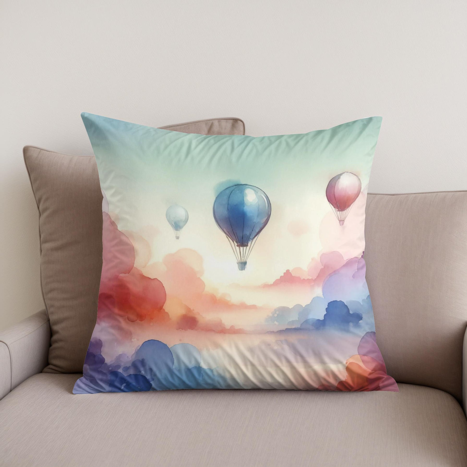 Serenity Skies Cotton Cushion - Secondary Image
