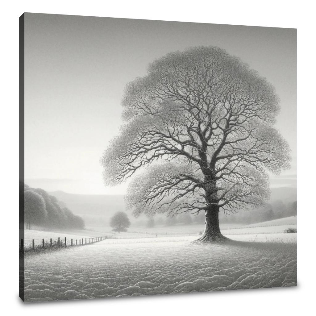 A Silent Winter Morning Canvas - Main Image