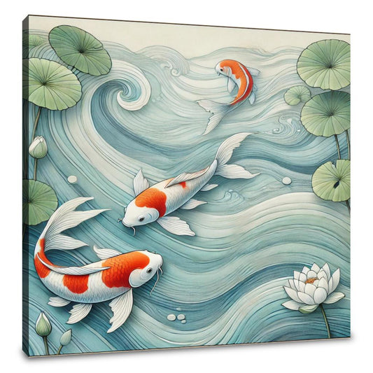 Koi Serenity Canvas - Main Image
