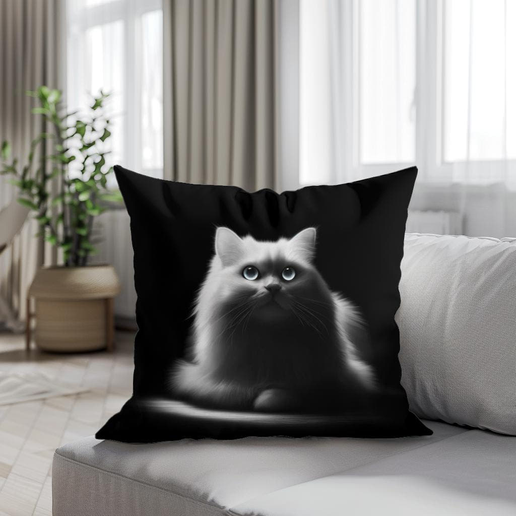Luminous Whiskers Cotton Pillow - Secondary Image 4