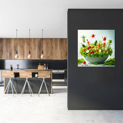 Salad Bowl Swim Party Canvas - Secondary Image 2