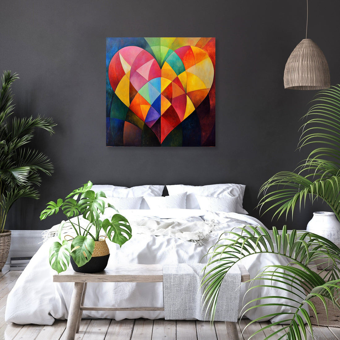 Geometric Heart Canvas - Secondary Image 6