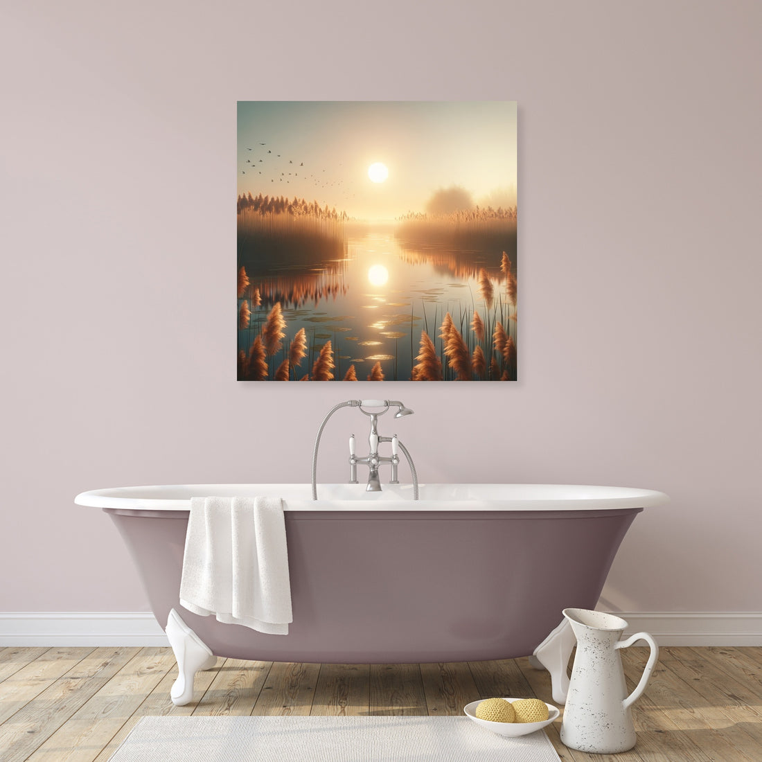 Marshland Sunrise Canvas - Secondary Image 2