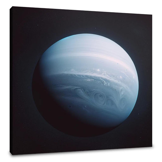 Uranus' Celestial Calm Canvas - Main Image