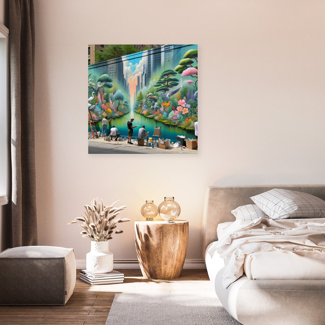 Urban Garden Mural Canvas - Secondary Image 7