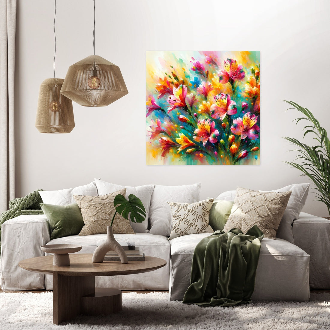 Alstroemeria's Dance Canvas - Secondary Image 2