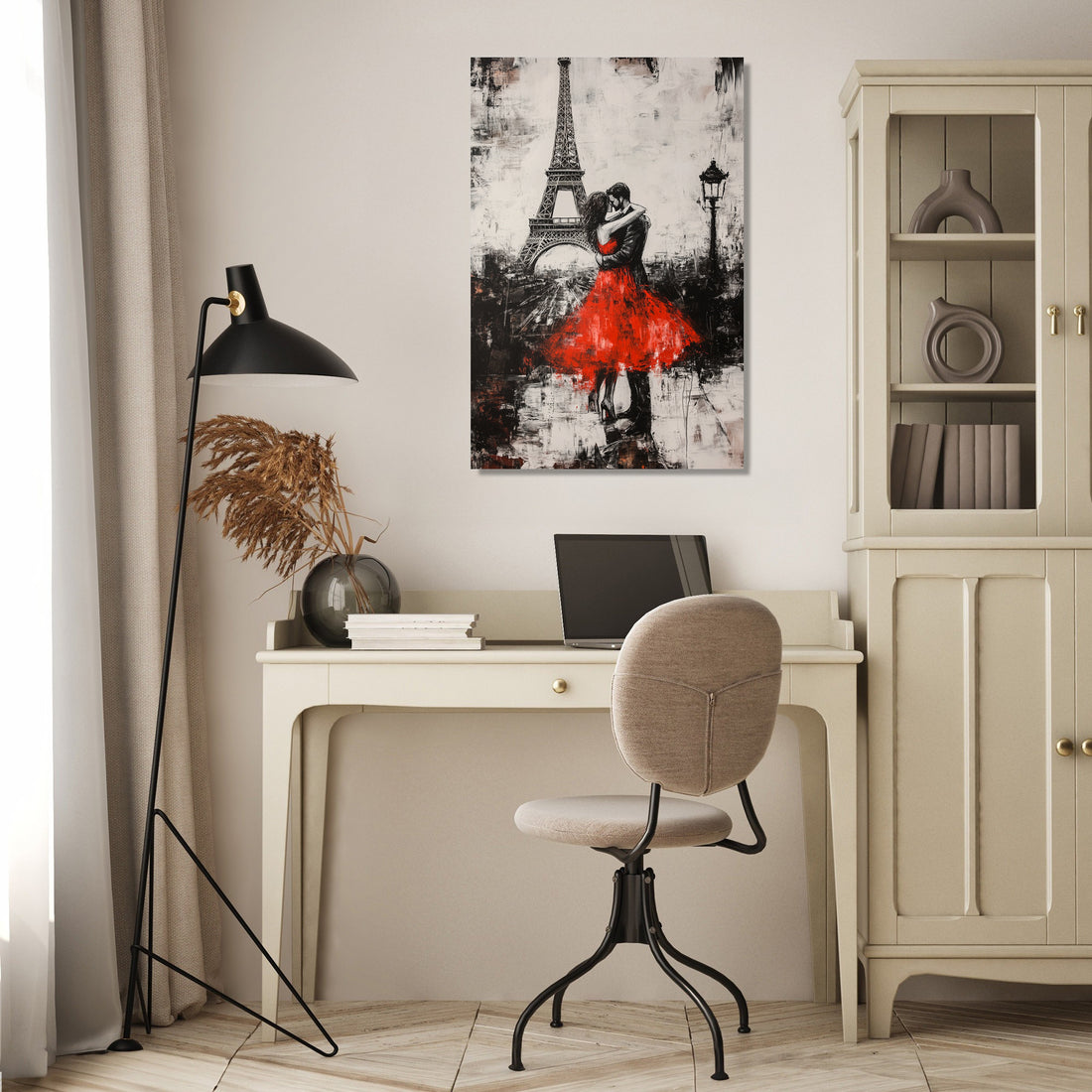 Eiffel Embrace Canvas - Secondary Image 4